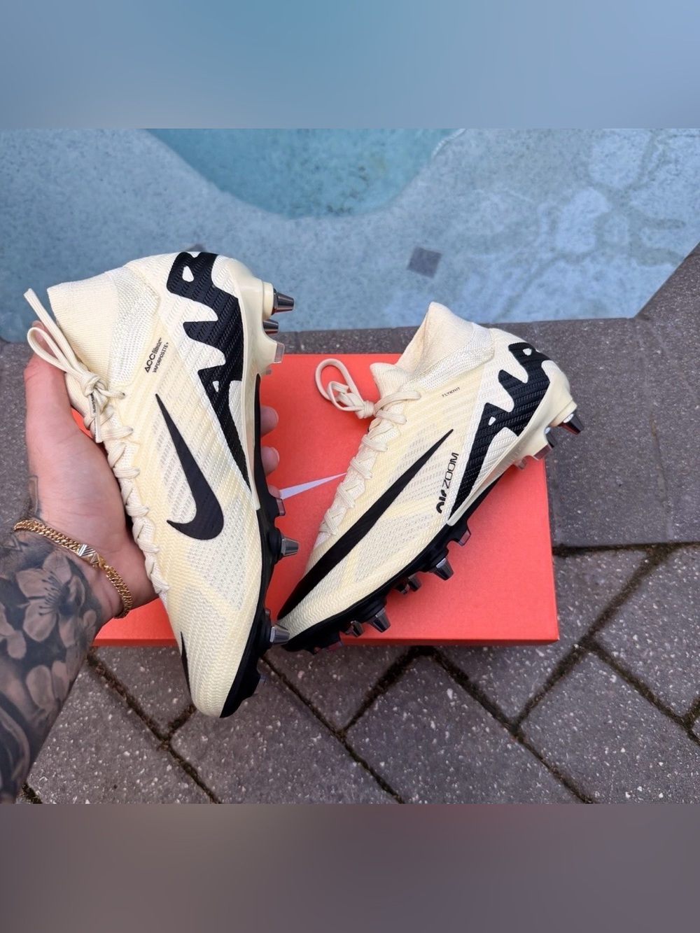 NIKE ZOOM MERCURIAL SUPERFLY 9 ELITE SG-PRO MENS US 7 FOOTBALL BOOTS RARE NEWS - Picture 4 of 5